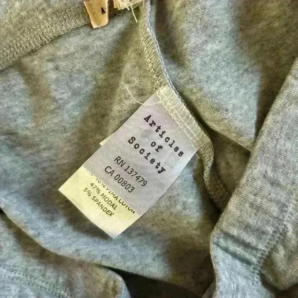 Articles Of Society Leggings Full Lenght Stretch Activewear Jogger Grey Size S - Picture 6 of 6